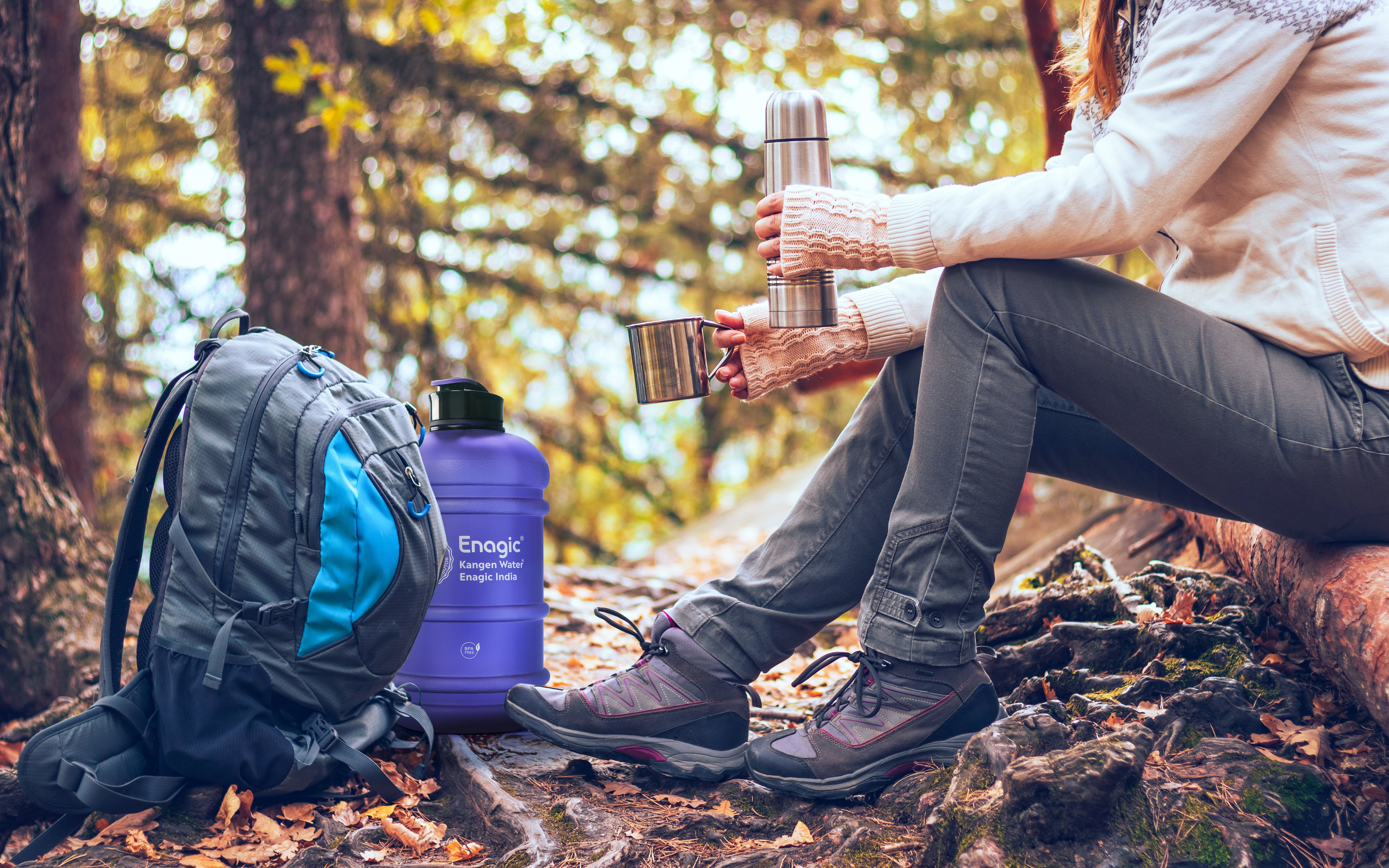 Enagic Kangen 1300ml Tritan Water Bottle – Matte Finish Sipper with Strap | BPA-Free, Leakproof, Reusable