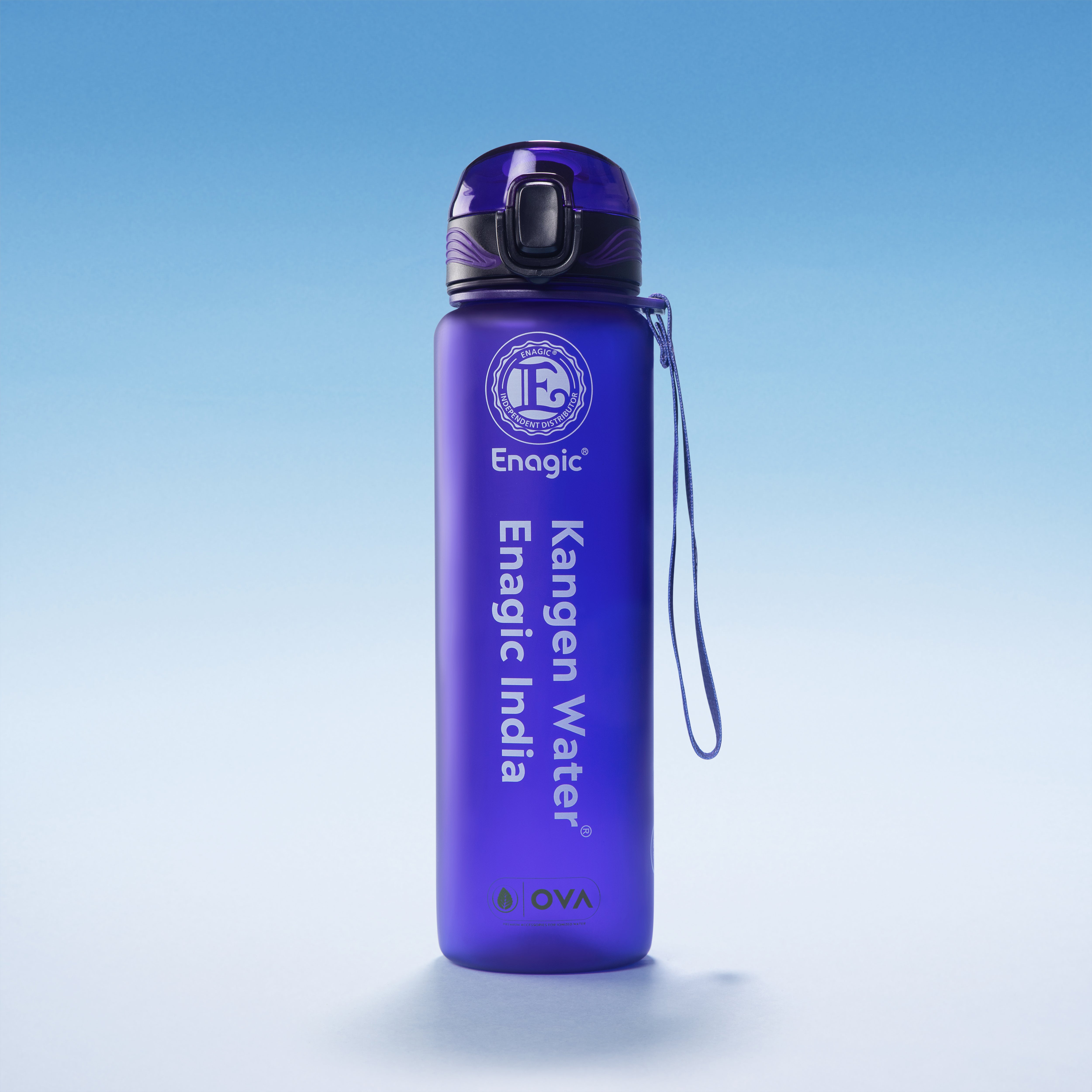 Enagic Kangen 1000ml Tritan Water Bottle – Matte Finish | BPA-Free, Leakproof, Reusable with Cup Style Lid