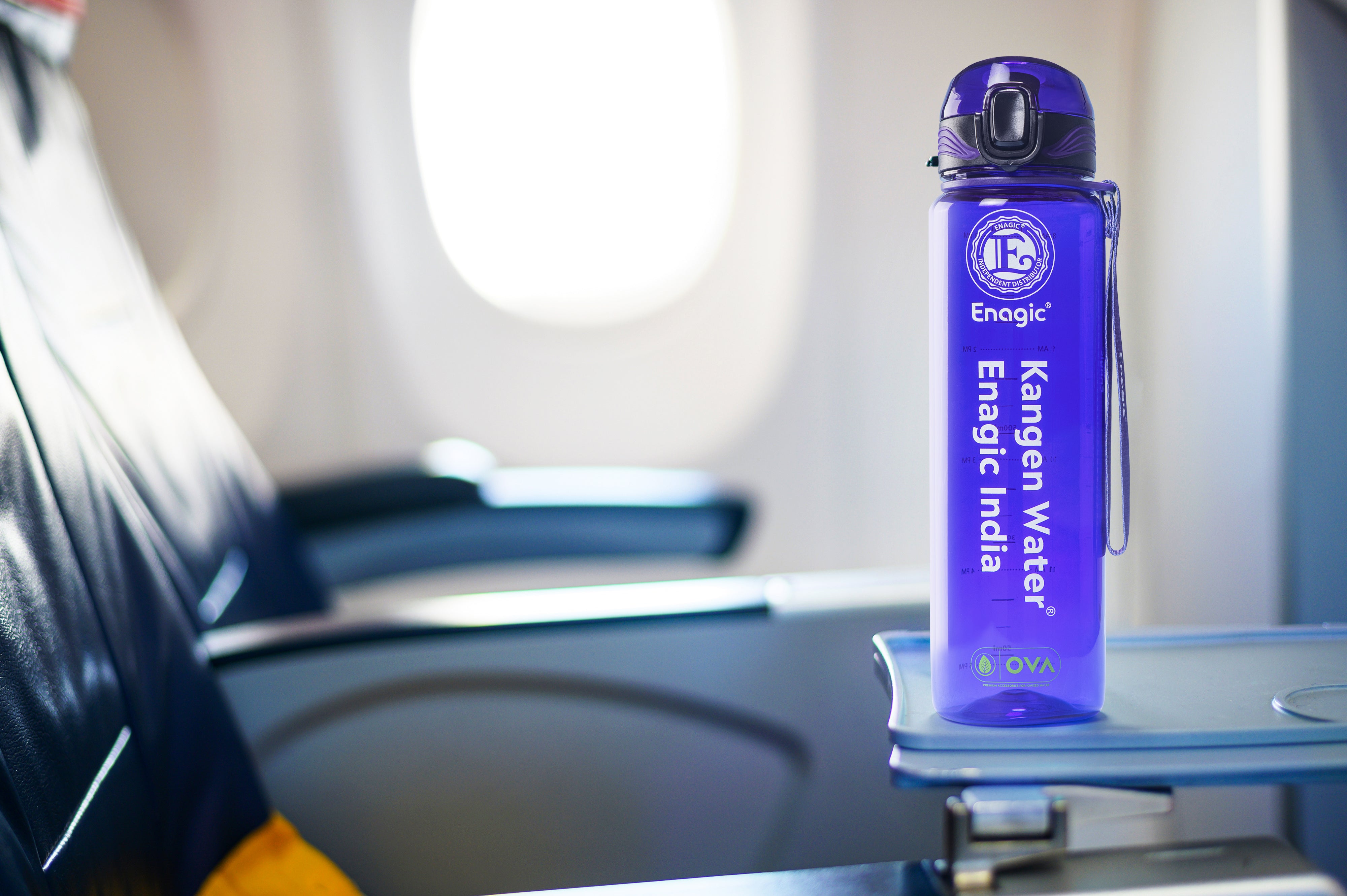 Enagic Kangen 1000ml Tritan Water Bottle – Matte Finish | BPA-Free, Leakproof, Reusable with Cup Style Lid