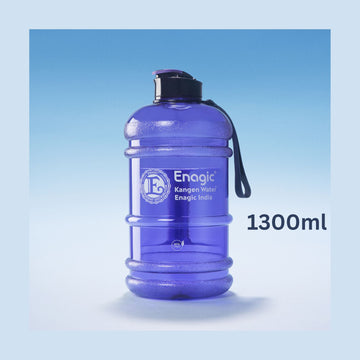 Enagic Kangen 1300ml Tritan Water Bottle – Glossy Finish Sipper with Strap | BPA-Free, Leakproof, Reusable