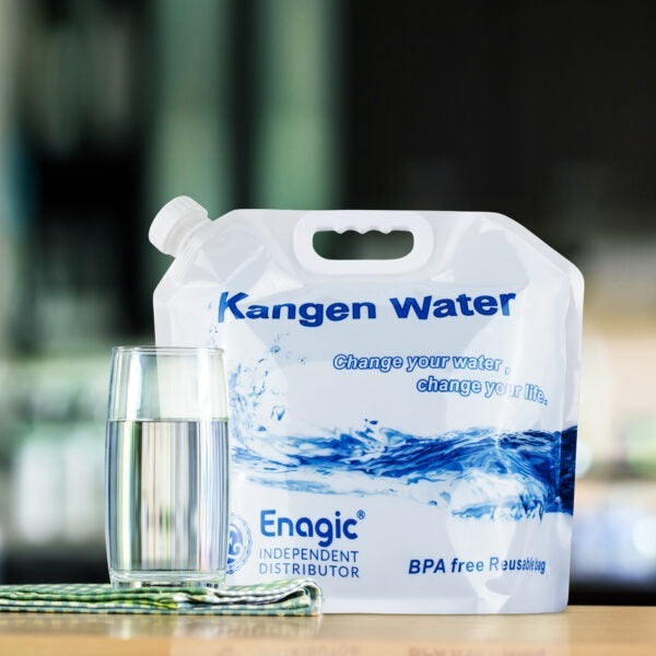 HydraPack 5 Ltr BPA-Free Foldable Reusable Water Bag | Portable Stand-Up Pouch for Kangen Water