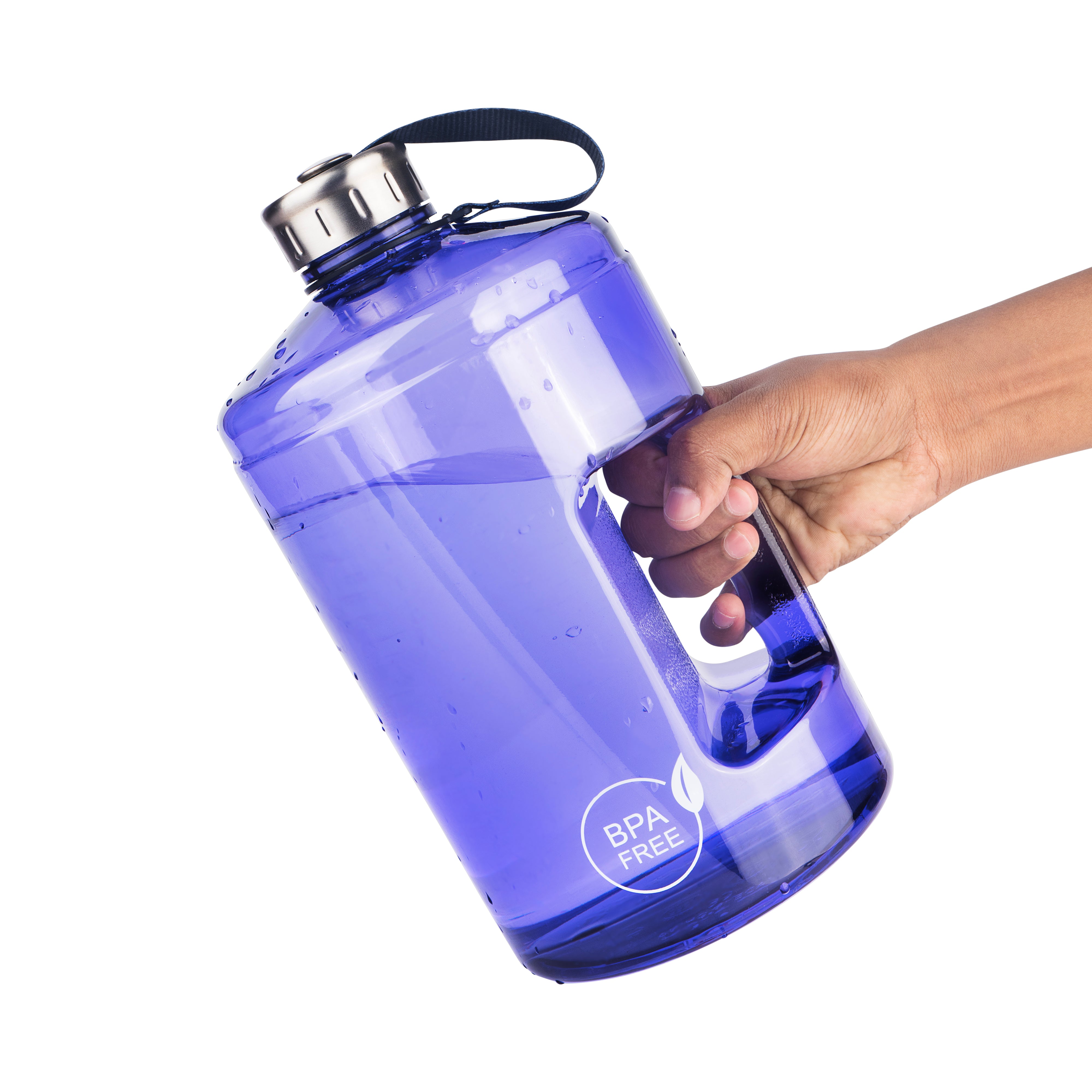 Enagic Kangen 3700ml Tritan Water Bottle – Glossy Finish with Stainless Steel Lid & Handle | BPA-Free, Leakproof, Mega Size & Durable