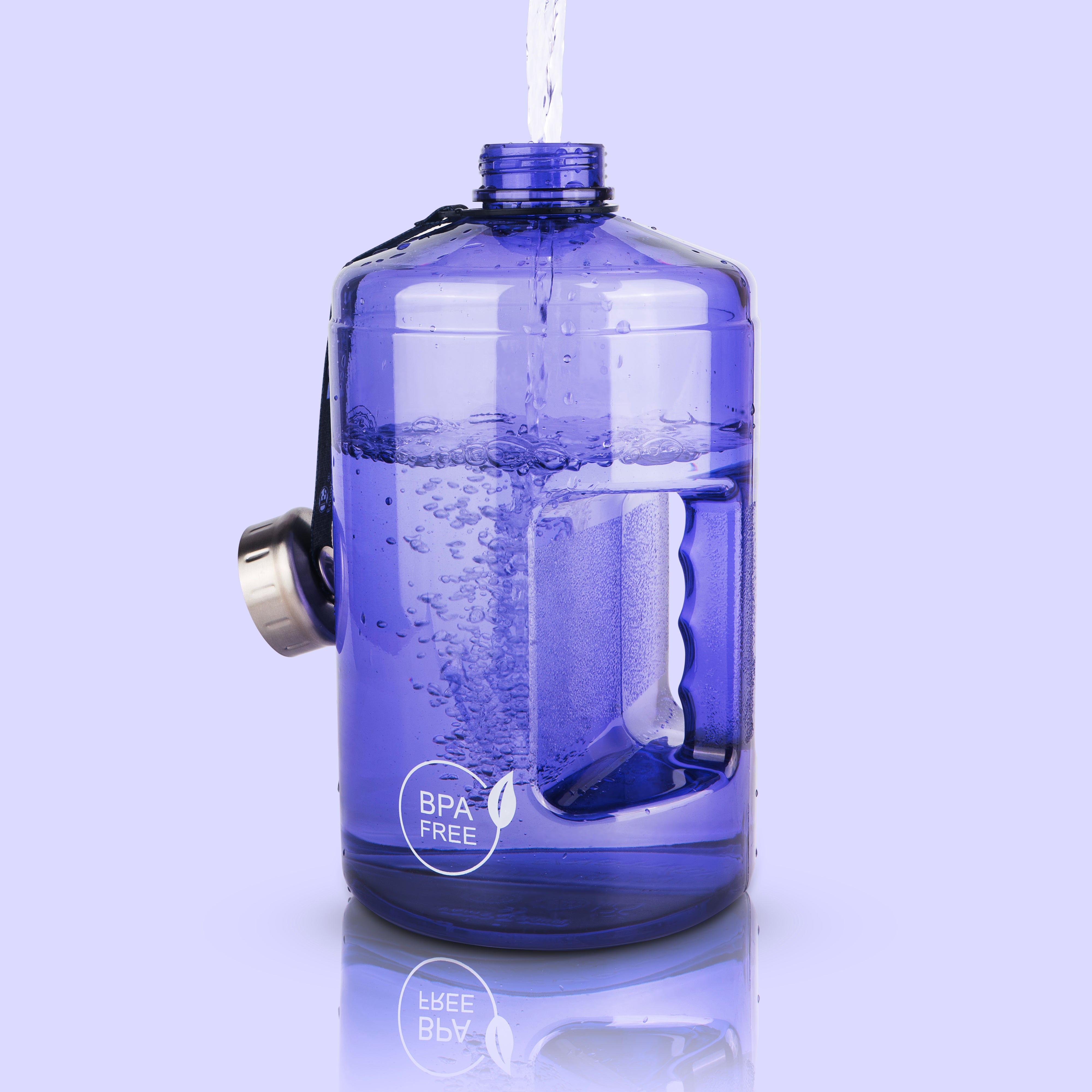 Enagic Kangen 3700ml Tritan Water Bottle – Glossy Finish with Stainless Steel Lid & Handle | BPA-Free, Leakproof, Mega Size & Durable