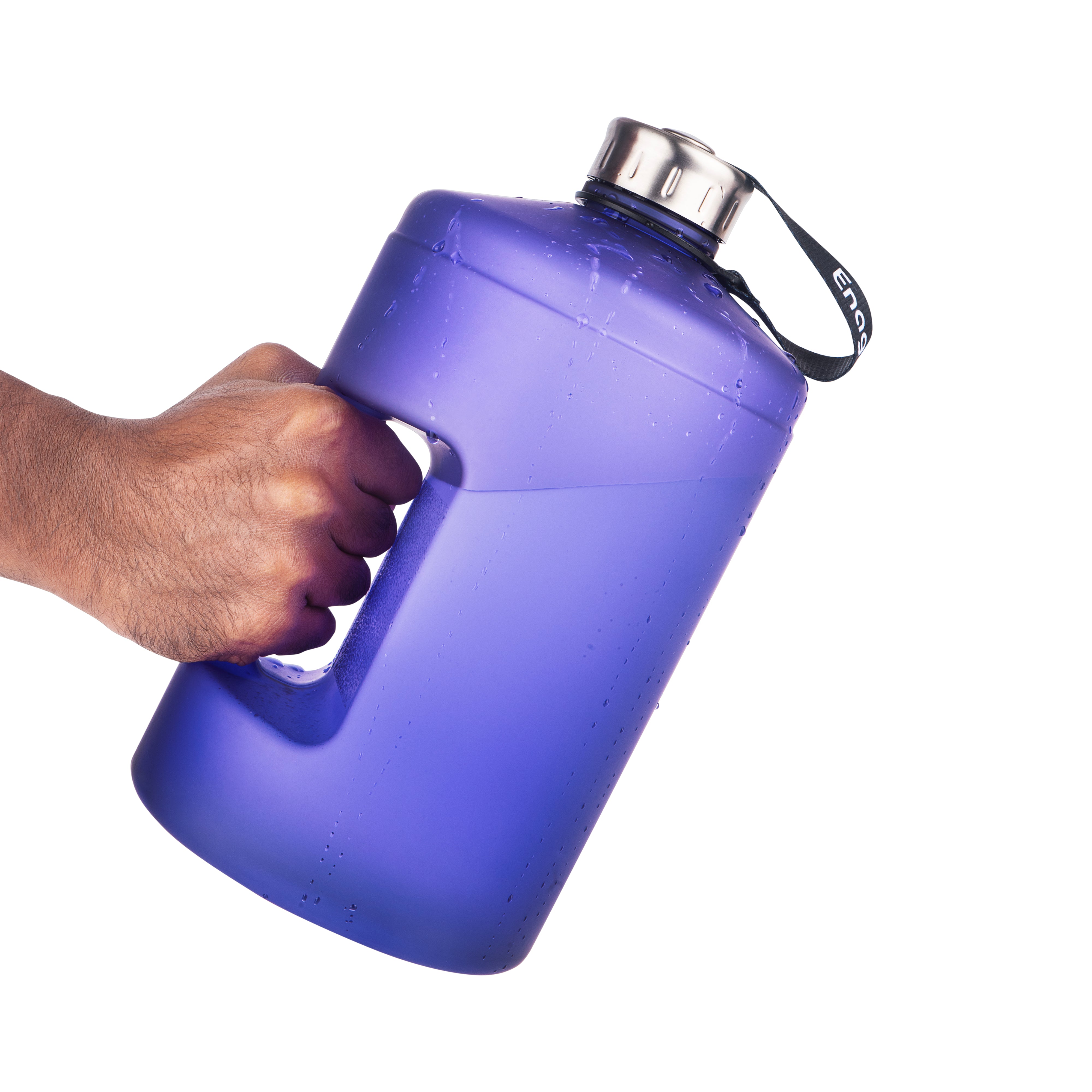 Enagic Kangen 3700ml Tritan Water Bottle – Matte Finish with Stainless Steel Lid & Handle | BPA-Free, Leakproof, Mega Size & Durable