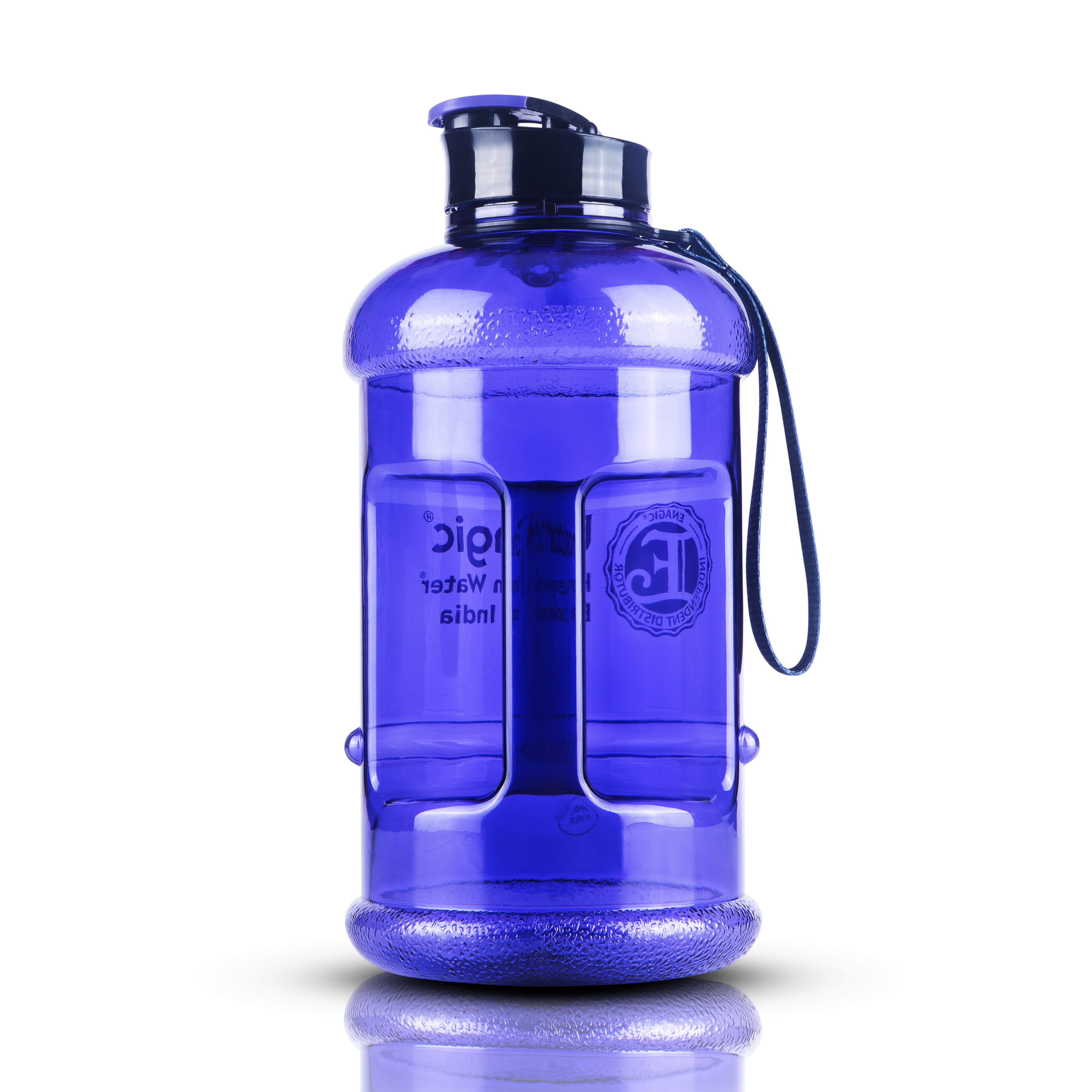 Enagic Kangen 1300ml Tritan Water Bottle – Glossy Finish Sipper with Strap | BPA-Free, Leakproof, Reusable