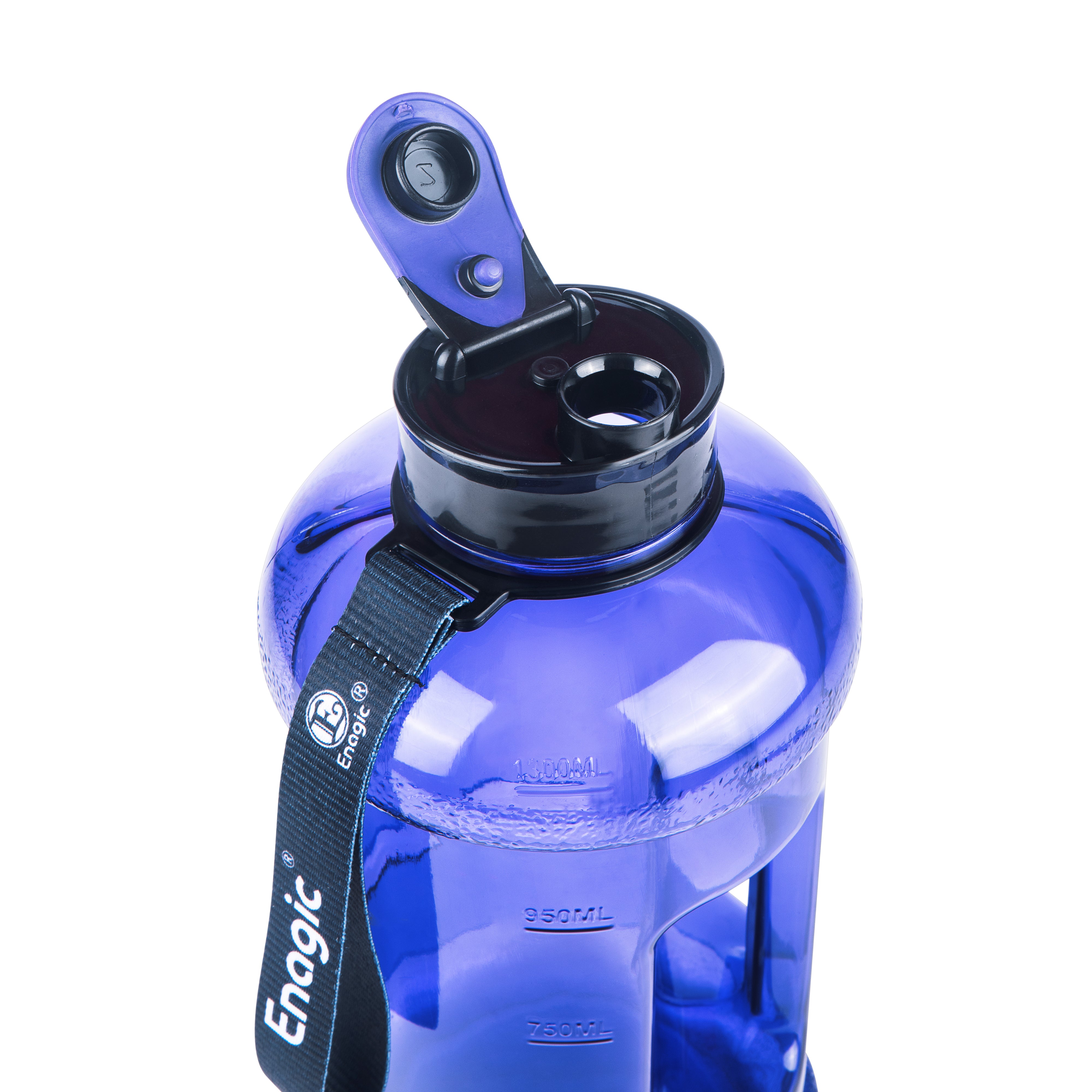 Enagic Kangen 1300ml Tritan Water Bottle – Glossy Finish Sipper with Strap | BPA-Free, Leakproof, Reusable