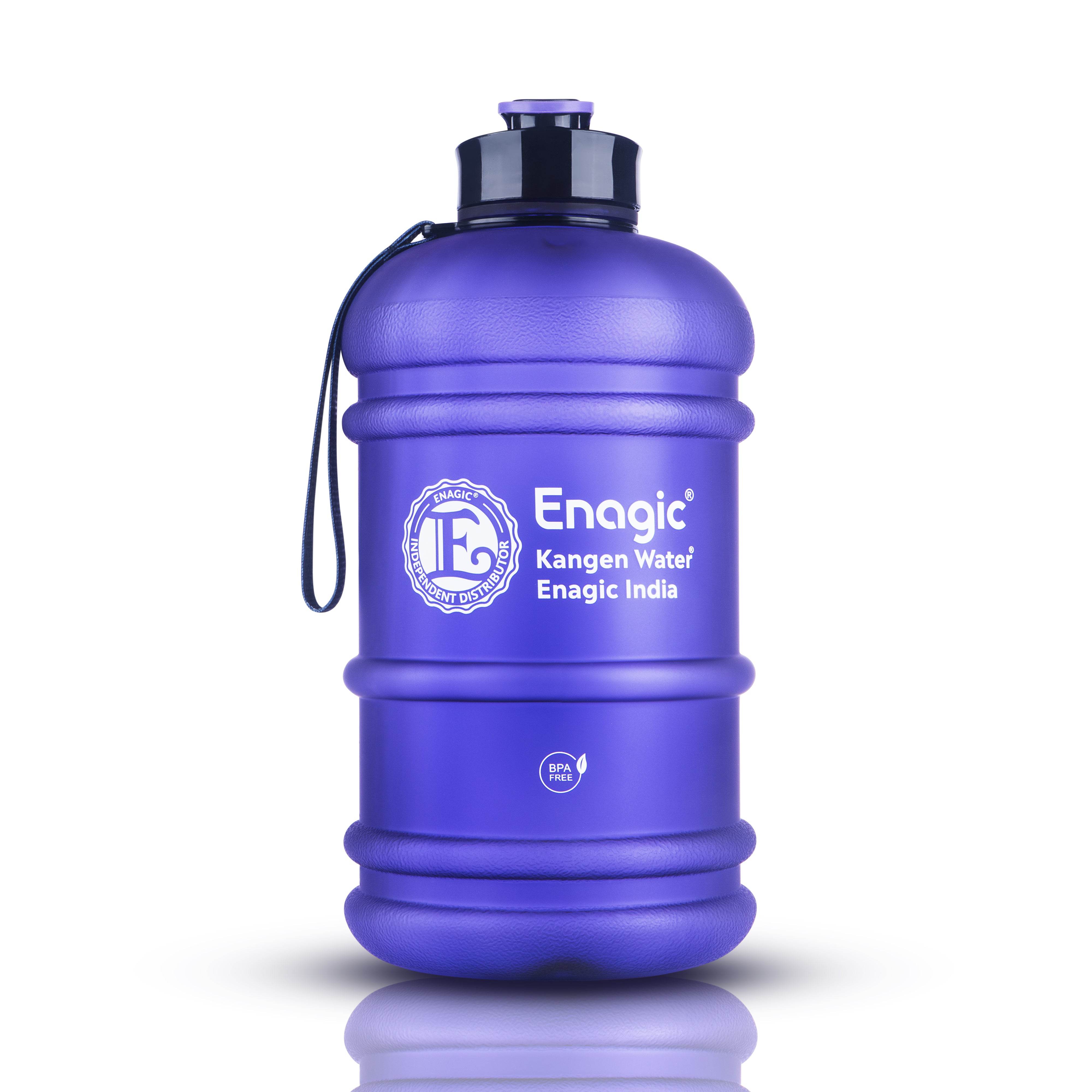 Enagic Kangen 1300ml Tritan Water Bottle – Matte Finish Sipper with Strap | BPA-Free, Leakproof, Reusable