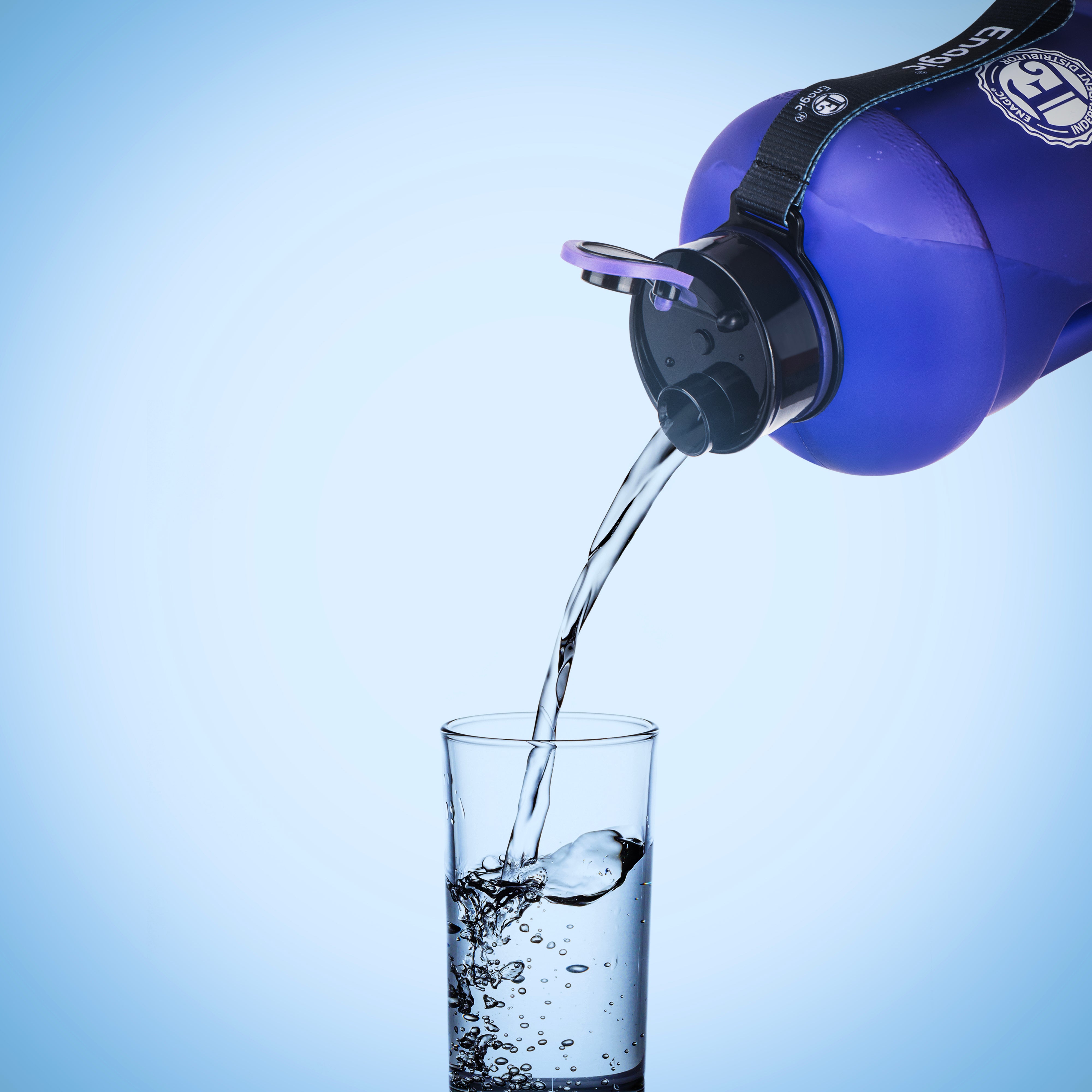 Enagic Kangen 1300ml Tritan Water Bottle – Glossy Finish Sipper with Strap | BPA-Free, Leakproof, Reusable