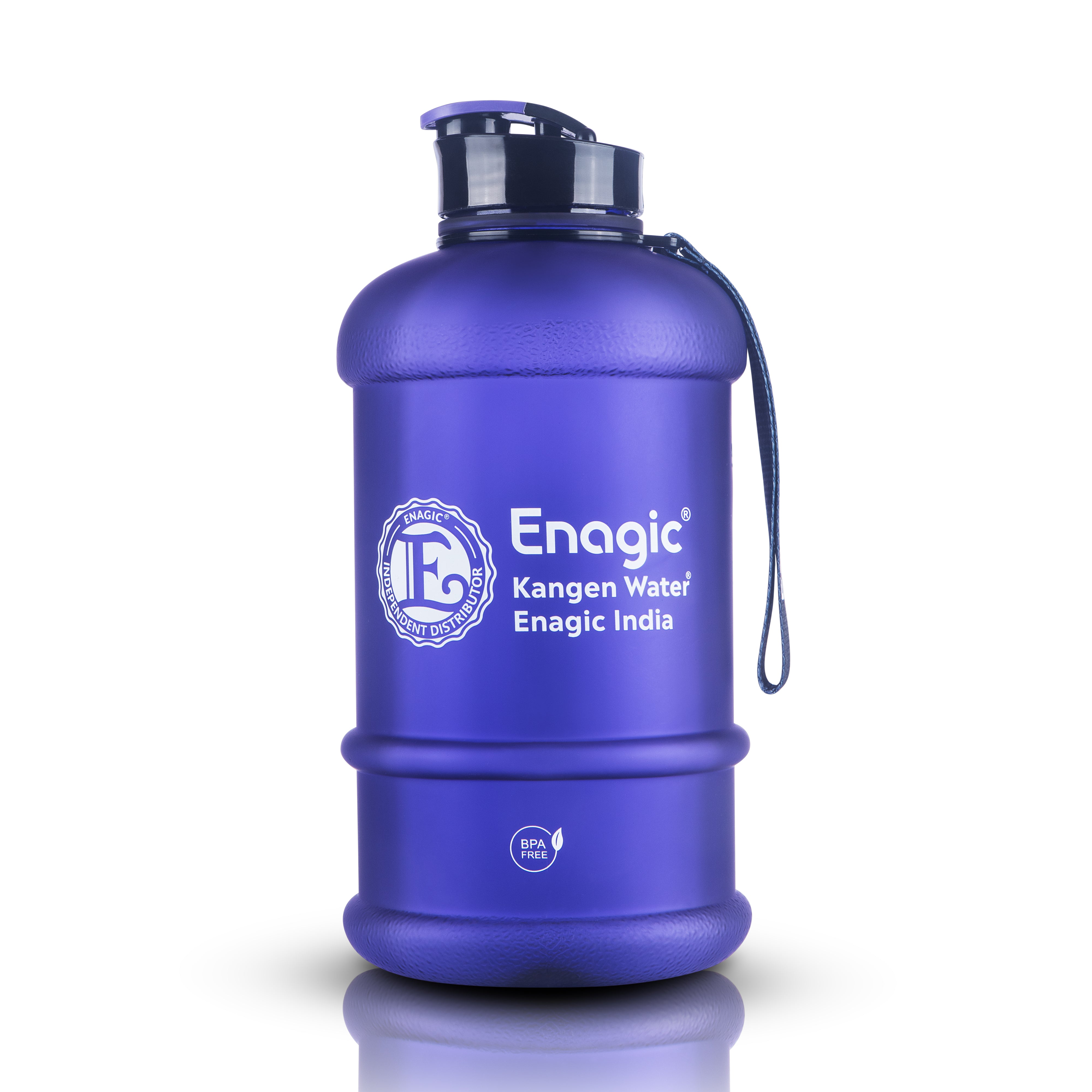Enagic Kangen 1300ml Tritan Water Bottle – Matte Finish Sipper with Strap | BPA-Free, Leakproof, Reusable