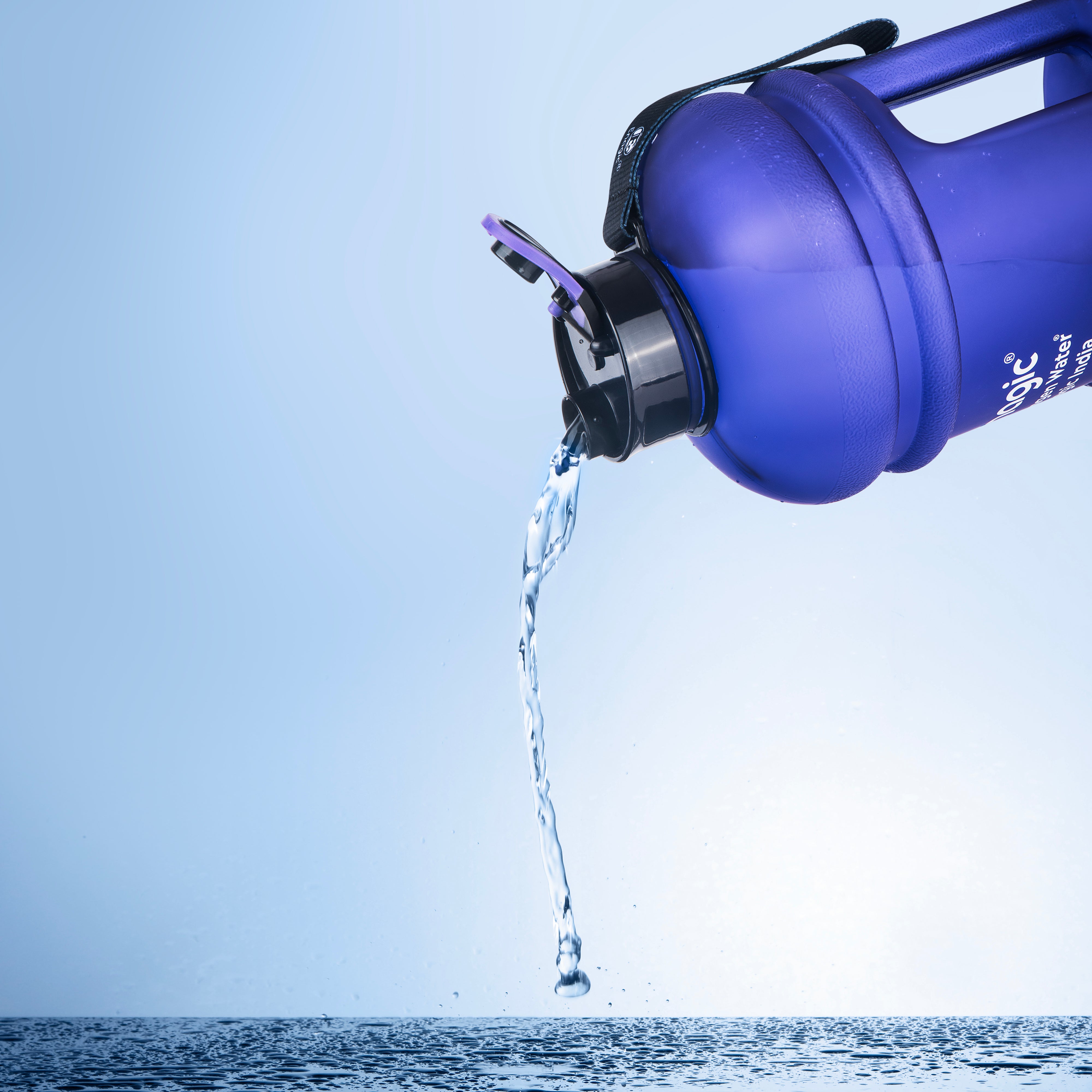 Enagic Kangen 1300ml Tritan Water Bottle – Matte Finish Sipper with Strap | BPA-Free, Leakproof, Reusable