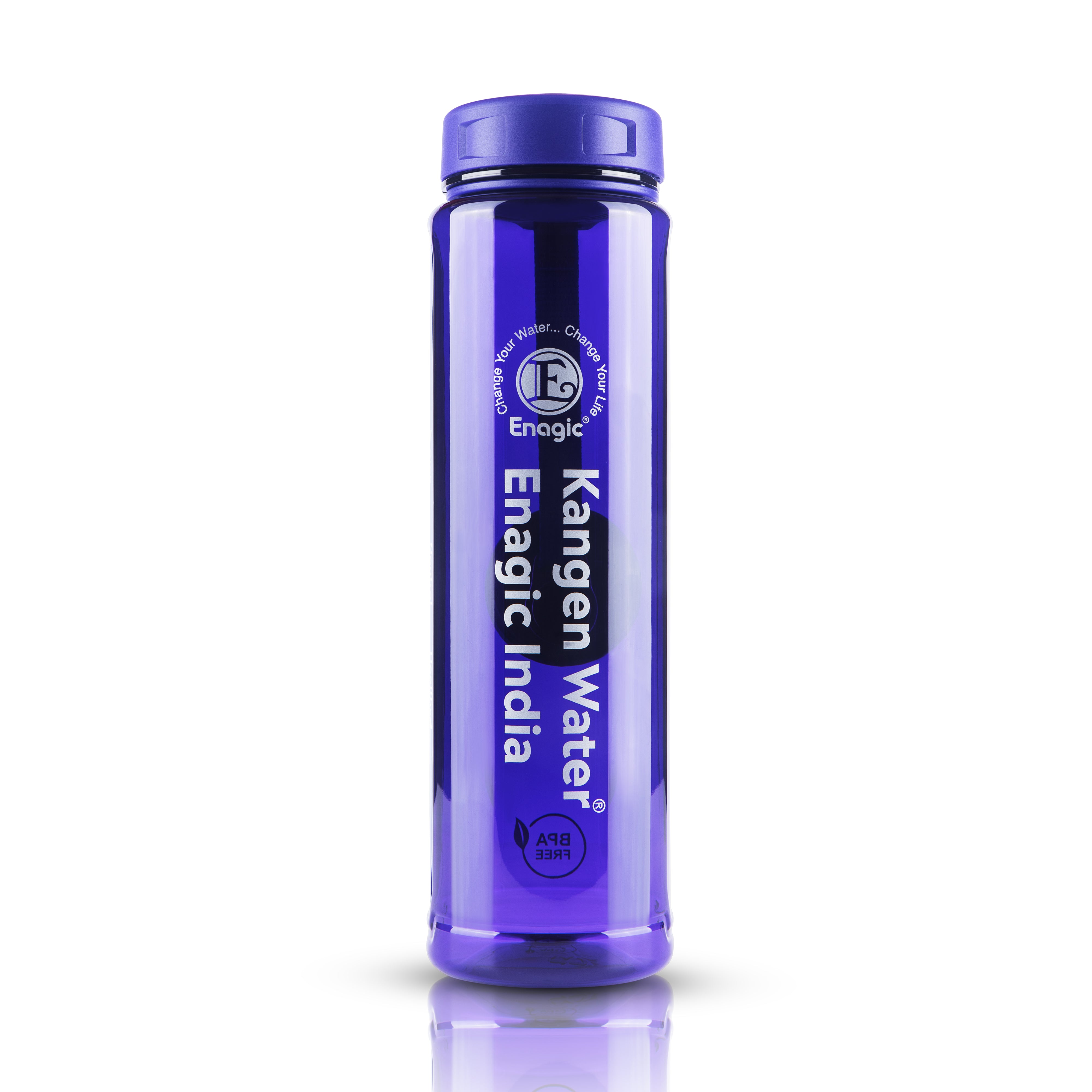 Enagic Kangen 1000ml Tritan Water Bottle – Steel Ring, Strap Holder & Motivational Time Markers | BPA-Free, Leakproof, Reusable“Stay Motivated. Stay Hydrated.”